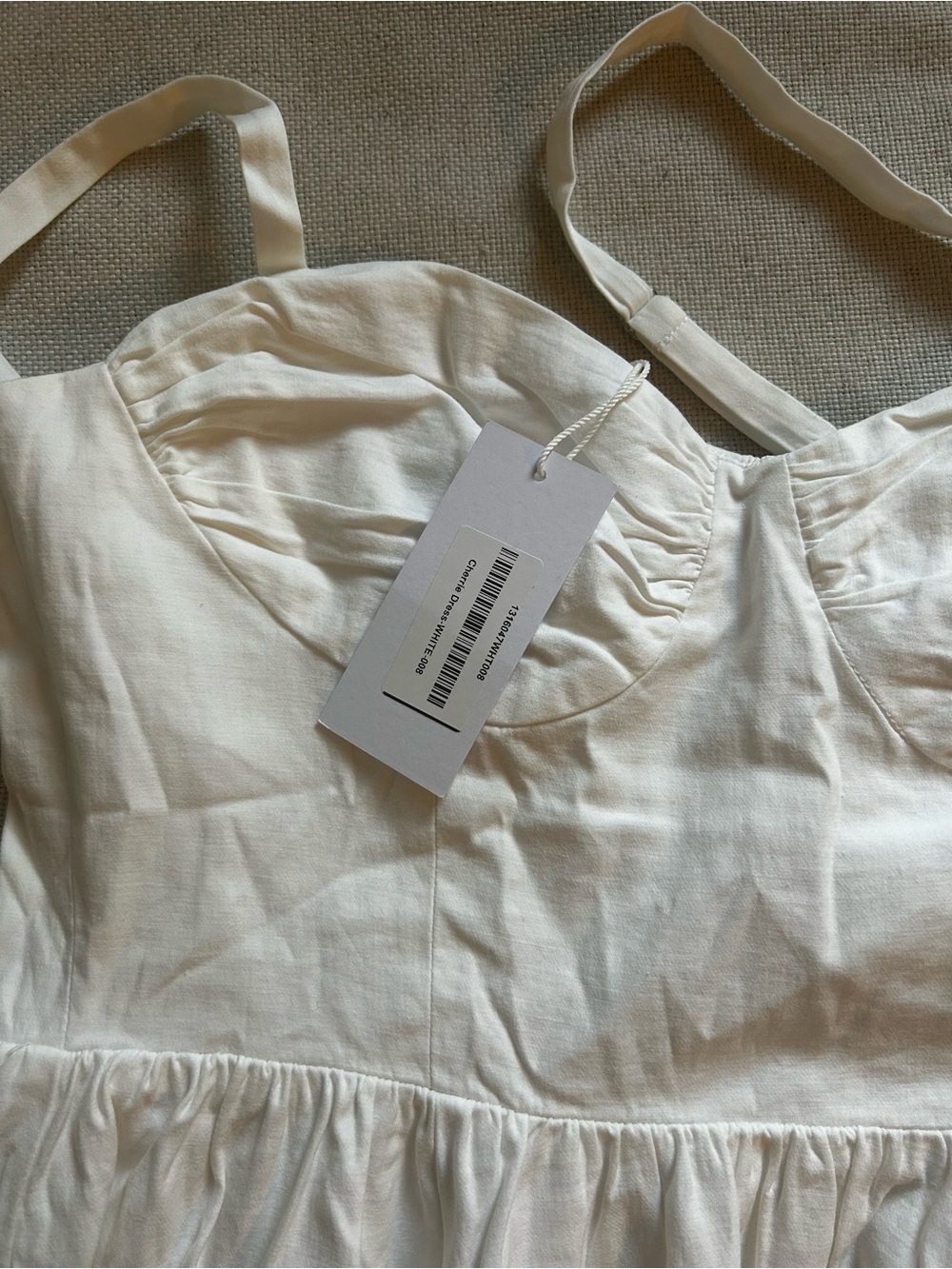 NWT • Reformation Cherrie dress in white - size 8 - Picture 5 of 7